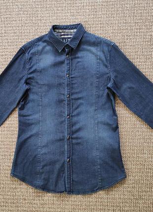 armani messenger jeans сорочка джинсова оригінал (l)