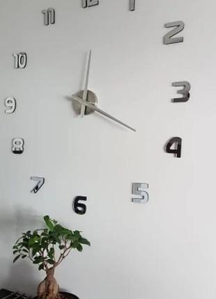 Великі дизайнерські 3d дзеркальні годинник