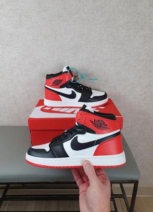 Nike air jordan 1 retro high кроссовки подростковые унисекс найк аир джордан 1 ретро