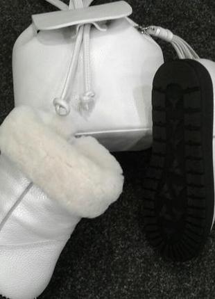 Ботинки зимние, унты, кожа натуральная, мех1 фото