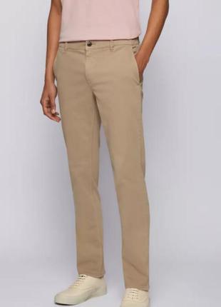 Чиносы, штаны, брюки hugo boss regular-fit casual chinos