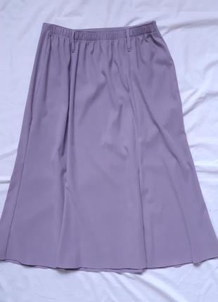 Спідниця, юбка, міді, бузкова, довга, колір року very peri3 фото