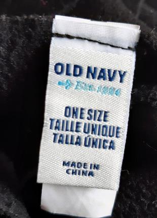 Черный флисовый шарф-снуд в два оборота. old navy/ сша2 фото