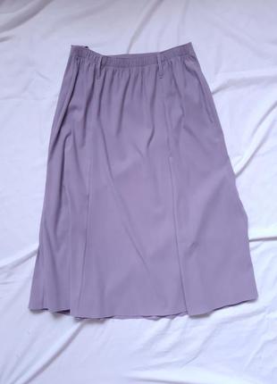 Спідниця, юбка, міді, бузкова, довга, колір року very peri2 фото
