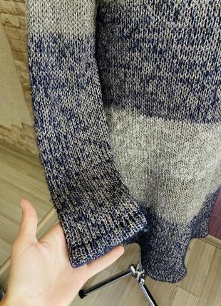 Теплое вязаное итальянское платье длинный свитер3 фото