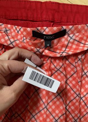 Красива червона спідниця батал плісе next