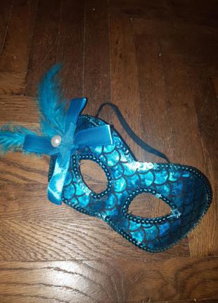 Красива венеціанська маска русалка1 фото