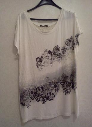 Sale!кокетливая белая туника пышным пани -ст.бохо-кружевная спинка-стразы-snialin-турция