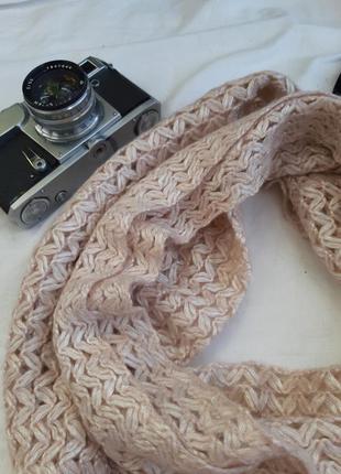 Розовый шарф-хомут от next3 фото