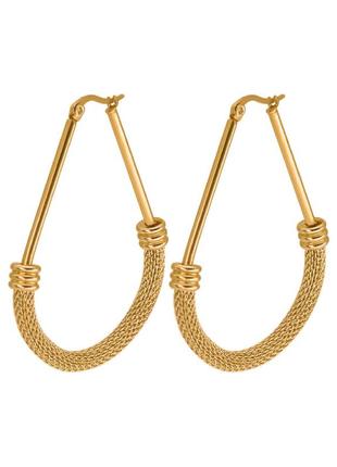 Серьги из нержавеющей стали abaccio c438