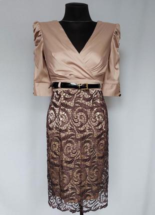 Суперціна. стильне плаття, мереживна спідниця. туреччина. нове, р. 42