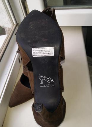Темно-оливкові демі ботильйони з прорізами на шнурівці високий каблук шпилька замша marks & spencer8 фото