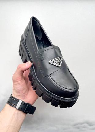 Лоферы loafers black