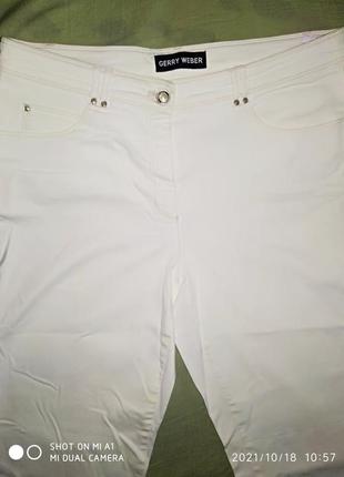 Женские белые штаны - джинсы " gerry weber "9 фото