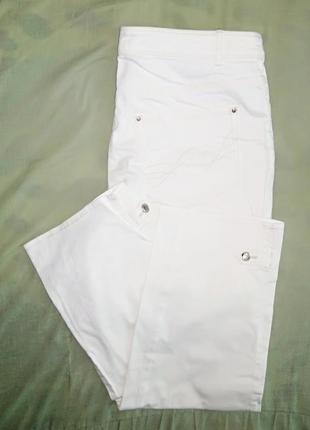 Женские белые штаны - джинсы " gerry weber "4 фото