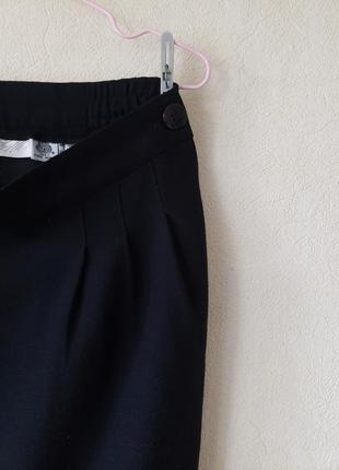 Шерстяная (100 % pure wool) винтажная миди юбка карандаш с карманами gianni usa3 фото