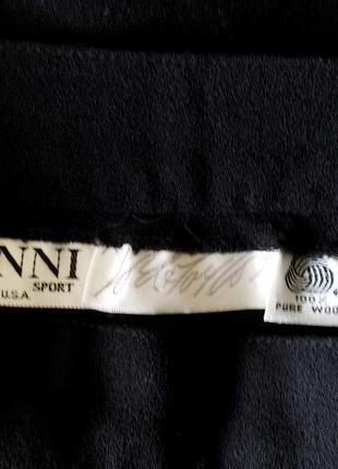 Шерстяная (100 % pure wool) винтажная миди юбка карандаш с карманами gianni usa7 фото