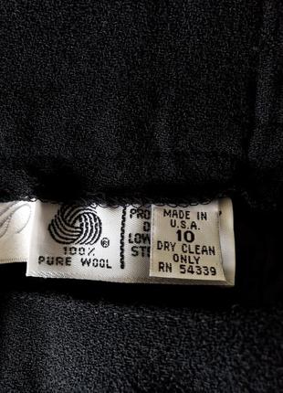 Шерстяная (100 % pure wool) винтажная миди юбка карандаш с карманами gianni usa5 фото