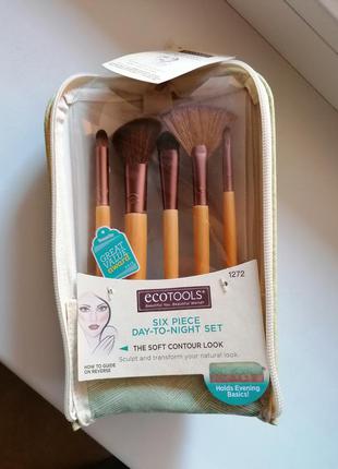 #разгрузкой набор кистей ecotools 1272 "six peiece day-to-night brush clutch set"