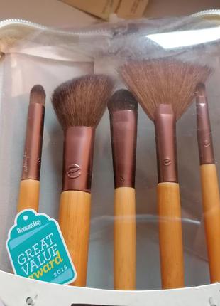 #разгрузкой набор кистей ecotools 1272 "six peiece day-to-night brush clutch set"4 фото