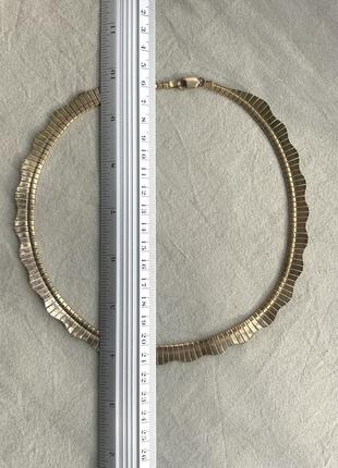 Колье серебро 925 italy клеймо позолота винтаж ретро цвет золото серебро7 фото