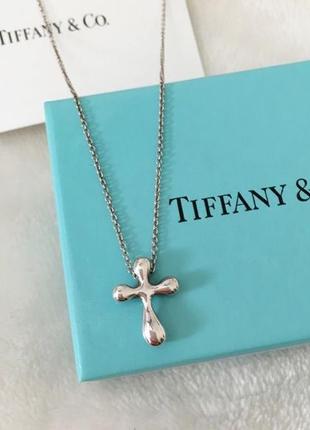 Крест tiffany&co оригинал! серебро 925 проба2 фото