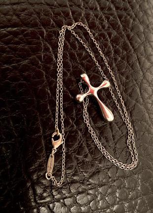 Хрест tiffany&co оригінал! срібло 925 проба