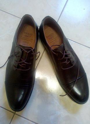Philipp smith мужские туфли ботинки р 44-45 натур кожа