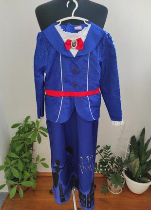 Карнавальный, костюм на хеллоуин mery poppins мерипоппинс, няня, поспитательница на 9-10 лет от disney
