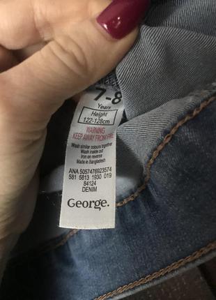 Джинсовая куртка от george на 7-8 лет в идеальном состоянии3 фото