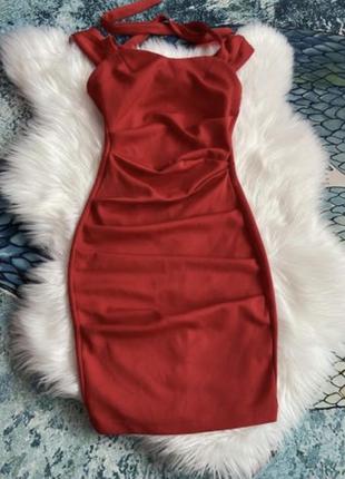 Червоне плаття по фігурі плаття asos1 фото