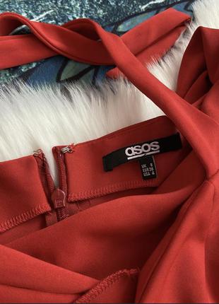 Червоне плаття по фігурі плаття asos3 фото