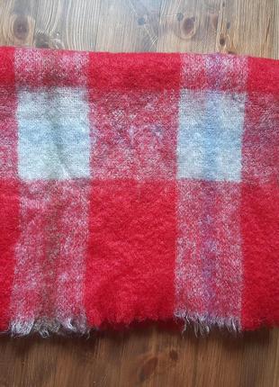 Стильний фірмовий теплий шерстяний шарф з шерстю лами3 фото