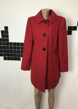 Пальто 14 размера красное в идеальном состоянии