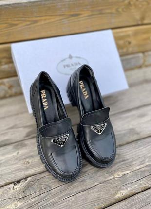 Туфли loafers black туфлі8 фото