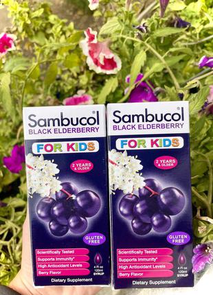 Sambucol for kids чёрная бузина для иммунитета iherb