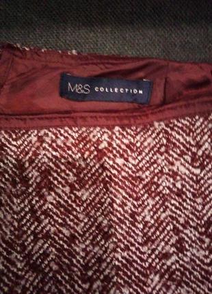 Зимняя юбка m&s collection шерсть 95% разм.50-523 фото