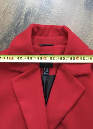 Шикарне брендове червоне пальто new look оригінал6 фото