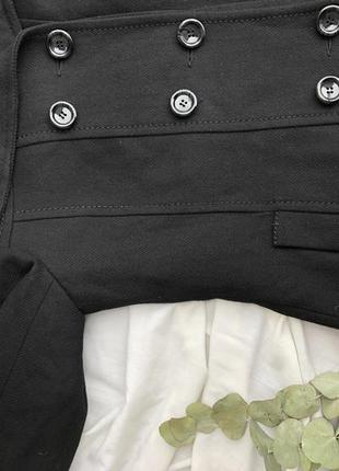 Класичне чорне укорочене пальто демісезон h&m divided3 фото