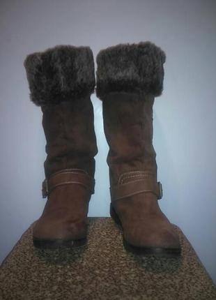 Тёплые сапоги с опушкой р.37 стелька23,5