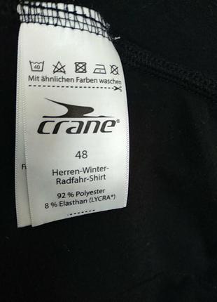 Вело кофта, футболка с длинным рукавом  фирмы crane herren winter radfahr shirt4 фото