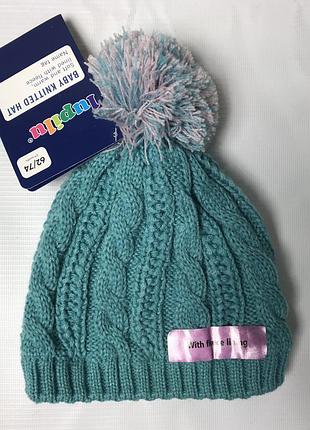 Демисезонная шапка на девочку lupilu