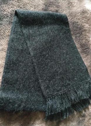 Unisef теплий чоловічий шарф з натуральної альпаки .перу.4 фото