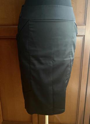 Юбка карандаш чёрная р. м