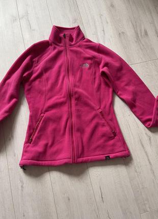 The north face розовая флисовая кофта на молнии , флиска , толстовка. оригинал