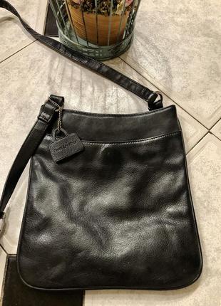 🔥 распродаж 🔥 базовая черная сумочка с длинной ручкой/ натуральная кожа