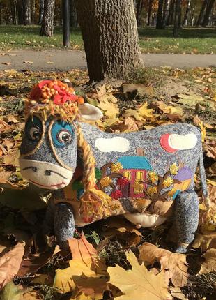 Текстильная коровка 2