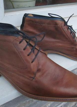 Кожаные ботинки " jones bootmaker " 44 р. ( 30 см ).7 фото