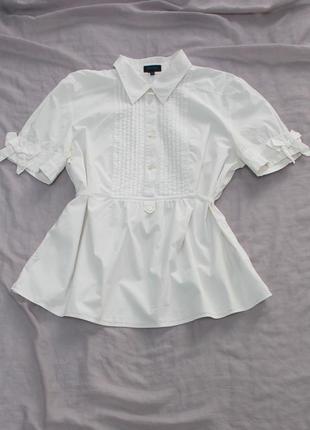 Белая блуза рубашка escada1 фото