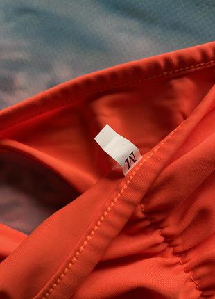 Яркие оранжевые плавки на завязках сборка на попе шов4 фото